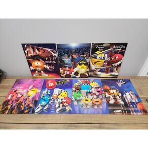 Lot Of 8 Vintage MEAD M&M Portfolio School Folders 2000